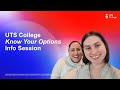 UTS College: Know Your Options Webinar | Semester 1 2023