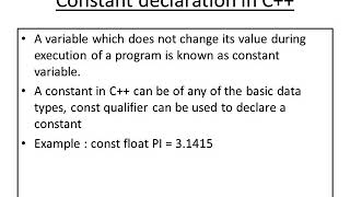 KTU CE306 CPCT MODULE 1 - CONSTANT DECLARATIONS AND FLOW OF CONTROL