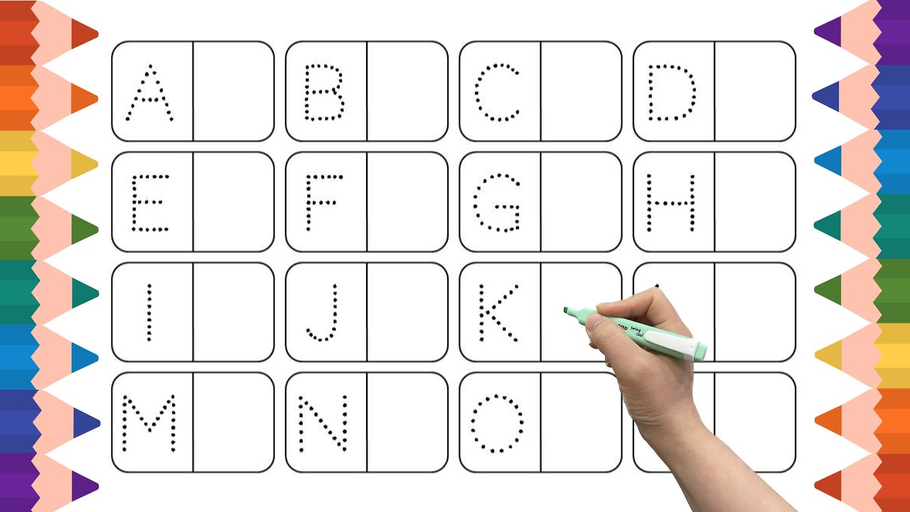 Alphabet Capital Letters For Kids A To Z Writing | Learn Abcd | ABC ...