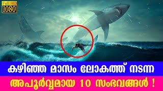 കഴിഞ്ഞമാസം ലോക വാര്‍ത്താമാധ്യമങ്ങളില്‍ ഇടം നേടിയ അപൂര്‍വ്വമായ 10 സംഭവങ്ങള്‍ !