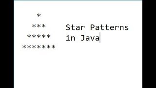 15.Star Pyramid Using nested for loop in Java