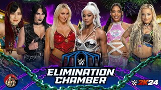 WWE 2K24: Bianca Belair vs. Jade Cargill vs. Charlotte Flair vs Rhea Ripley vs Iyo Sky vs Liv Morgan