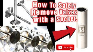 How To Remove Valves Using only a Socket. Yamaha YFZ450 YFZ450R YZ450F YZ250F R1 R6 Raptor 660 700