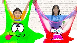 Wendy and Maddie Slime Contest Friendship Wins