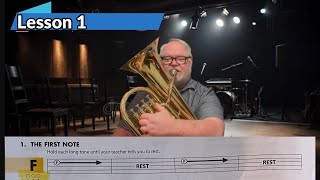Learning the Baritone Baritone lesson #1 #instructions #musictraining #baritone #euphonium