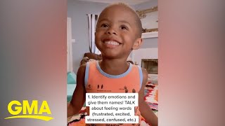 How this mom’s viral social-emotional learning process has helped her 4-year-old son | GMA Digital