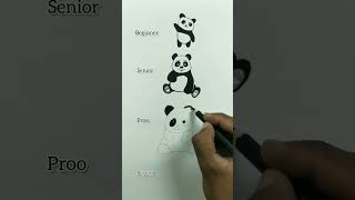 How to Draw a Realistic Panda | #shorts #art #speeddrawing #drawing #viral #tutorial #panda