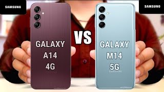 Galaxy A14 4G Vs Galaxy M14 5G  #Trakontech