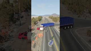 Realistic Highway Car Crashes #164 #shorts #beamngdrive