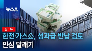 [단독]한전·가스공사, 성과급 반납 검토로 민심 달래기 | 뉴스A