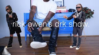 Knee high RICK OWENS DRKSHDW gunna wunnas