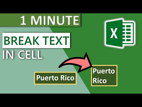 Excel Break Text in Cell Automatically (2020) – 1 MINUTE