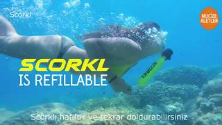 Scorkl - Mini Dalış Tüpü - Sualtında 10 dk. Kullanım Süresi İle