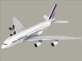 3D Model of Airbus A380 Air France Review