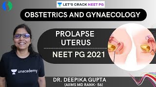 Prolapse Uterus  | NEET PG 2021 | Dr. Deepika Gupta