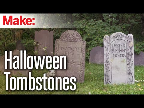 DIY Foam Tombstones DIY Foam Tombstones