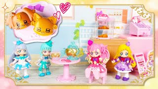 【わんだふるぷりきゅあ】焼きたてのパンはいかが？ガシャポンでプリキュアカフェがオープン！【プリキュア】