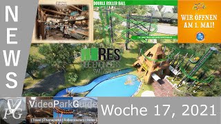 Freizeitpark News - Woche 17, 2021 - Heide Park eröffnet, Neue RES Achterbahnen, Efteling Bäckerei