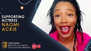 Naomi Ackie's Excited Reaction to Winning Supporting Actress | BAFTA TV Awards 2020