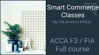 ACCA F3/FIA - Chapter 4 - Recording basic transactions and Balancing the ledgers