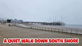 A Quiet Foggy Walk South Shore Blackpool