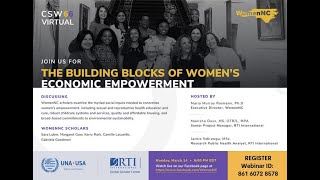CSW 66: The Building Blocks of Women's Economic Empowerment