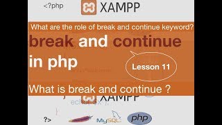 php Tutorial 11 : Break and continue keyword??