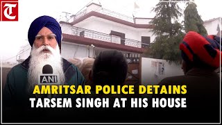 Jailed MP Amritpal's father stopped from participating in Quomi Insaaf Morcha