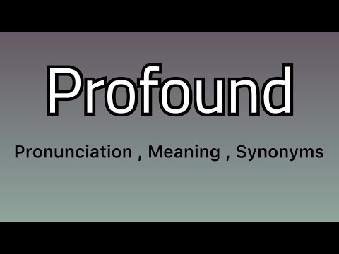 What is the antonym of profound?