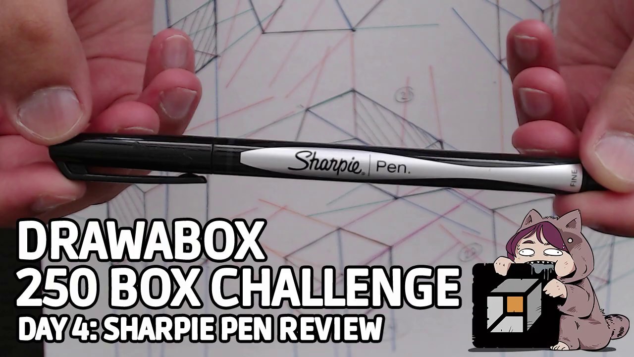 Drawabox 250 Box Challenge - Sharpie Pen Review - YouTube