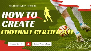 How to create football certificate design in MS Word 2016