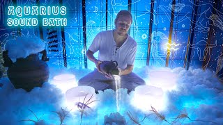 ♒️ Aquarius Sound Bath ⛲️ Astrology meditation music 🌬️ Air Sign