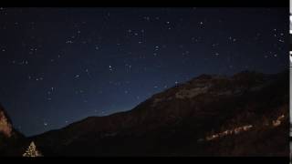 Short Night Timelapse in Leukerbad, Switzerland