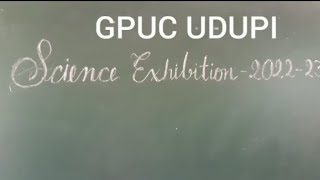 government PU College Udupi science model competition 2022..