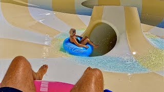 Waterslides at Energylandia Water Park in Poland