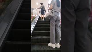 Philippines, Bulacan, SM SJDM, 1X escalator - going up