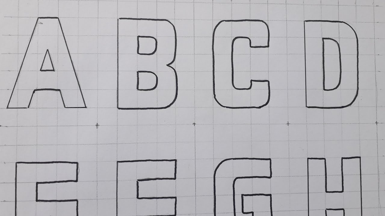 Alphabet 2 Easy Drawings Dibujos Faciles Dessins Faciles How To ...