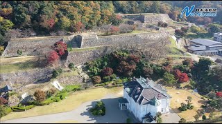 とっとり鳥瞰図（４）　最強の山城を独り占め　鳥取城跡（ドローン空撮）　日本海新聞