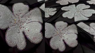 Designer boutique style dupatta making at home ✨️|How to make simple dupatta  fancy|diy flower patch