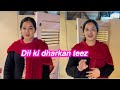 Dil ki dharkan teez | design public sy pehly live | Sitara yaseen vlog