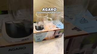 AGARO Elite double wall glass cup #agaro