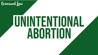 [Article 257] Unintentional abortion: Criminal Law Discussion