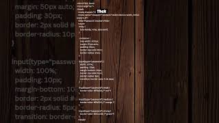 Password strength checker using html css javascript #coding #learnwebdev #htmlcssjavascript #python