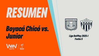 Boyacá Chicó vs. Junior (resumen y goles) | Liga BetPlay Dimayor 2025-I | Fecha 5