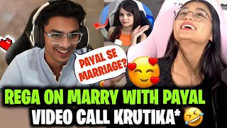 Regaltos On Marriage With Payal 💐 Video Call Krutika 🤦