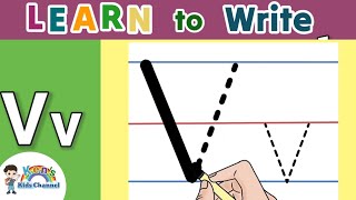 Learn to Write the Letter Vv