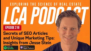 Secrets of SEO Articles and Unique Marketing Tips: Insights • Jesse Stein - EP 218