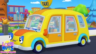 Wheels On The Taxi Vehicle and Nursery Rhyme for Babies