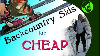 Turn Your Downhill Skis into Backcountry Skis for Cheap