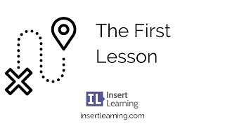Your First lesson